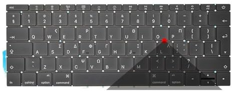 WZKOZDR Laptop-Tastatur für MacBook Pro mit Retina 13 A1708(GK Greek)
