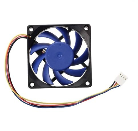 VmugDVoqb 12V DC 32 70 mm 4-poliges Computergehäuse CFM PWM CPU PC-Lüfter kompatibel mit Desktop-Computern(Black)