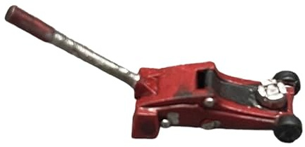 Pegciuho Modèle Réduit de Cric Automobile à L'échelle 1/64, Maquette Miniature, Décor Réaliste Miniature, Accessoire de Diorama de Garage, Pièce de Collect, Rouge