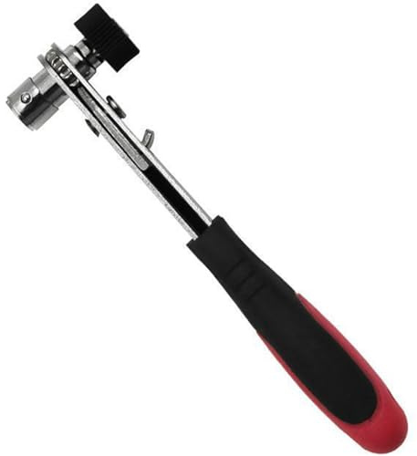 LSTTBO Lightweight Adjustable Screwdriver Ratcheting Wrench with Double Heads for 1 / 4Inch Drives Socket, 1 / 4Inch Hexagonal Bit Ratcheting Tool