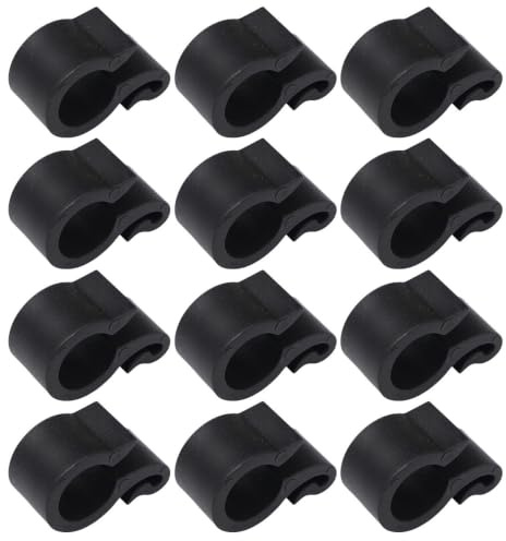 Toyvian Collier de Serrage pour Fixation Suspendue de Tuyaux Goutte à Goutte 50 Pièces Crochet Léger 16mm pour Tuyau D'irrigation PE en PP pour Arrosage Jardin