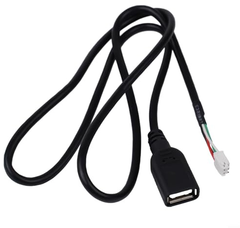 Cavo di prolunga USB per autoradio, connettore a 4 pin, compatibile con la maggior parte dei veicoli e dei modelli, fornisce una connettività audio stabile