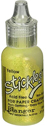 Stickles Glitter Glues Ranger Industries 1942 Stickles, Yellow