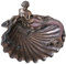 Antik anmutende Muschelschale Keramikmasse Meerjungfrau Jugendstil AN10364A4 Palazzo Exklusiv