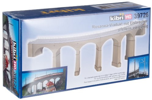 Kibri 39726 - H0 Rosanna Viadukt eingleisig mit Eisbrecher Pfeilern