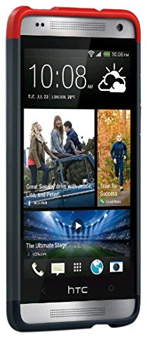 HTC 99H11216-00 Mini Double Dip Schutzhülle One rot/grau