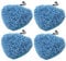Microfibre Coral Washable Cloth Pads to fit Vax Steam Mops (Pack of 4)