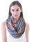 Lina & Lily Fuchs Fox Damen Loop Schal Schlauchschal (Grau)