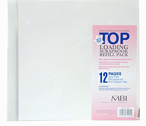 MBI by MCS Industries 6 Sheet Count 12-Page Scrapbook Expansion Pages, Multi-Colour, 12 x 12-Inch