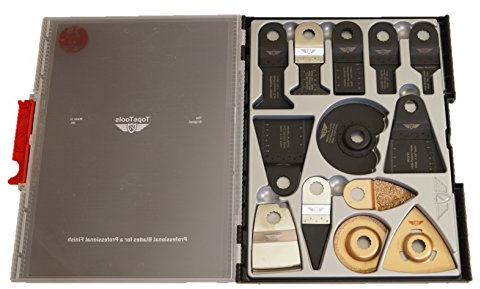 30 x TopsTools SW_WXK30 Mix-Klingen Koffer/Box Set für Worx Sonicrafter, Worx 250W, Erbauer Multifunktionswerkzeug Multifunktionswerkzeug-Zubehör