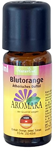 AROMARA Ätherisches Duftöl Blutorange/Citrus sinensis 10 ml reine ätherische Öle für Duftlampe Raumduft Aromatherapie