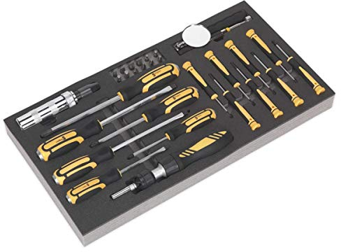 Siegen S01128 36pc Screwdriver Set with Tool Tray
