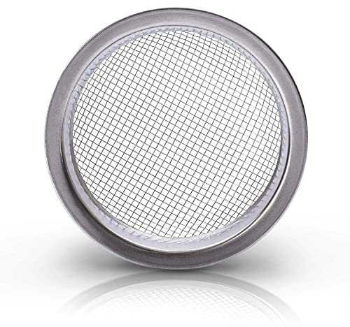 K King'z® Shisha Sieb [1 STK.] | Shisha Kopf Sieb mit 22 mm Durchmesser | Kaminkopf Sieb aus hochwertigem V2A Edelstahl für eine intensivere Geschmackssteigerung - 100% Rostfrei | Inclusive eBook