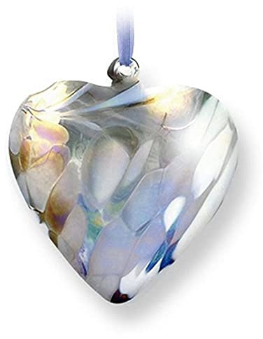 Nobile Glassware Birth Gem Glass Heart - April