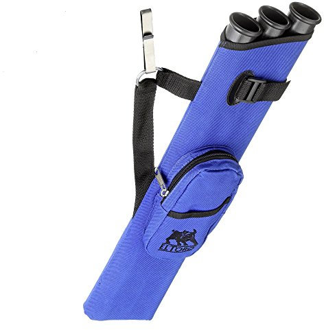 elToro Seitenköcher MIDI mit 3 Röhren und Tasche - Farbe: blau