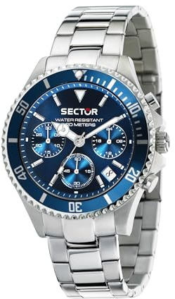 Sector No Limits Orologio Cronografo Quarzo Uomo con Cinturino in Acciaio Inox R3273661007