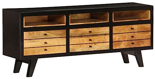 vidaXL Mangoholz Massiv TV Schrank Fernsehschrank Lowboard Fernsehtisch Möbel