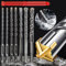 BUZIFU SDS-Plus-Bohrer-Set, 7-teilig Hammerbohrer-Set für Beton mit 4 Vollhartmetall, Hammer Drill Bit Set SDS-plus Hammerbohrer-Set, Schneiden, 6,6,8,8,10,12,14 x 160mm, Jeweils in Einzelverpackung