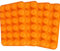 Qtopun Lot de 4 mini moules à muffins en silicone pour 24 moules à muffins Orange