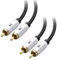 Cable Matters Paquete de 2 Cables para subwoofer de 10 pies, Cable coaxial Digital (Cable coaxial de Audio Digital y Cable para subwoofer LFE) (3 m)