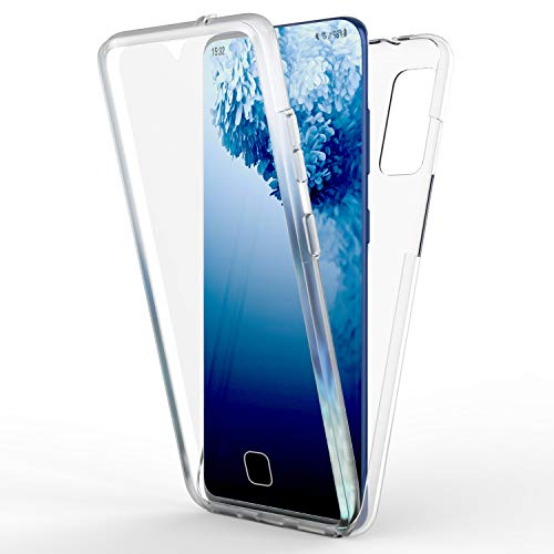 NALIA 360 Grad Handyhülle kompatibel mit Samsung Galaxy S20 FE Hülle, Transparenter Komplettschutz Durchsichtig Full-Cover Silikon Bumper mit Displayschutz vorne Hardcase hinten, Full-Body Case Etui