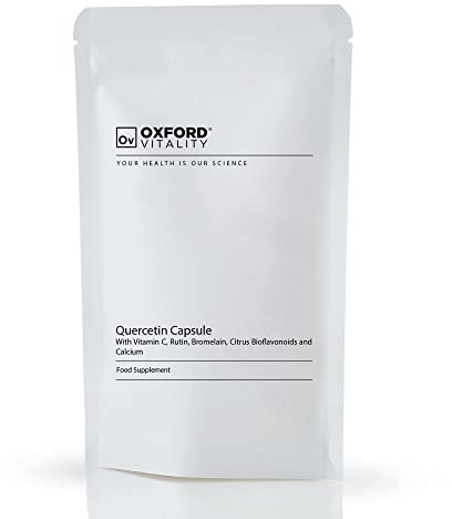 Quercetin Capsules with Vitamin C, Rutin, Bromelain and Citrus Bioflavonoids | Antioxidant Protection and Immunity | Vegans and Vegetarians (365)