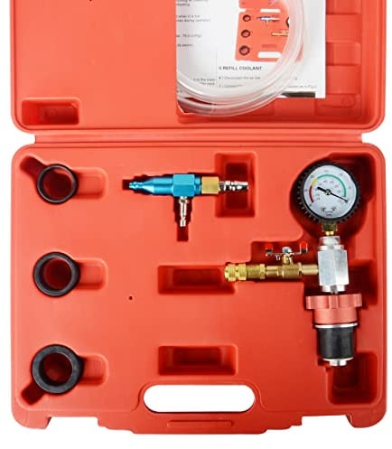 DAYUAN Kit de purge sous vide et de recharge pour liquide de refroidissement avec 4 tailles d'adaptateur
