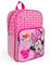 PERLETTI Zaino Bambina Minnie Rosa - Asilo con Topolina Scuola Materna Doppia Cerniera - Cartella Piccola con Tasca Frontale Viaggi Leggera Pratica Resistente 36x24x12cm