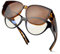 Face Shadow Polarisierte Überzieh Sonnenbrille Damen, Überbrille Sonnenbrille für Brillenträger, UV-Schutz Ultra Leicht Fit-Over Brille