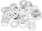 sourcing map M8 304 Stainless Steel Flat Washers, 50pcs 8x14x0.5mm Ultra Thin Flat Spacers for Screw Bolt, Electronic Repair, Automotive