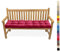 Lsjoaw Bankauflage Bankkissen 70X30X6CM Sitzauflage Sitzkissen Bank Bankpolster Sitzpolster Auflage für Gartenbank Sitzbank & Hollywoodschauke Outdoor/Indoor,Rosenrot