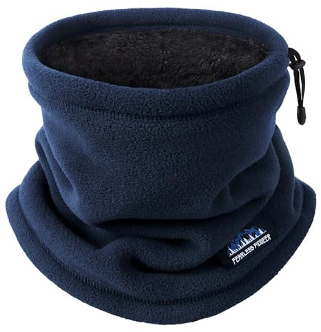 Eoslya Winter Neck Warmer - Thermal Mens Snood Scarf, Polar Fleece Lined Warm Neck Scarf, Neck Gaiters Face Warmer Gifts for Men/Him/Dad/Husband Skiing Motorbike Motorcycle Cycling Running UK