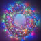 Partenopea serie stringa catena luminosa di luci 500 LED per albero di Natale da Esterno natalizie ed Interno controller con 8 giochi di luce e Memoria cavo trasparente (LUCE MULTICOLOR, 25 metri)