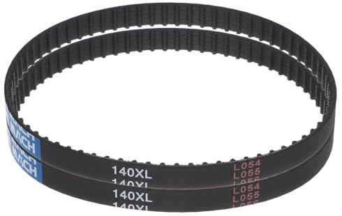 sourcing map 2 Stück 140XL 037 Zahnriemen 70 Zähne Gummi Zahnriemen 0,37 Breite 0,20 Steigung Gummizahnriemen Keilriemen Industrie Antriebsriemen Mechanische Ersatzriemen