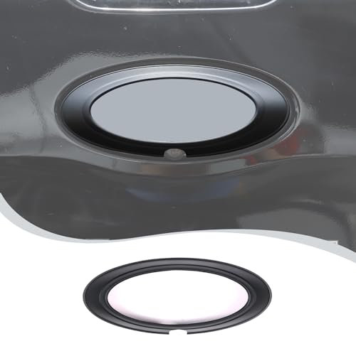 YANER Hinten Auto Logo Emblem Abzeichen Ring Zierleiste für Ford Ranger 2015-2021 Exterieur Autozubehör (Mattschwarz)