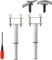EURXLQ Pieds de Lit Réglables,Pieds Rétractables en Métal,Pieds de Support à Lattes Résistants Pied de Meuble Reglable pour Cadre de Llit,Placards,Canapés (2 Blanc, 15-25cm)