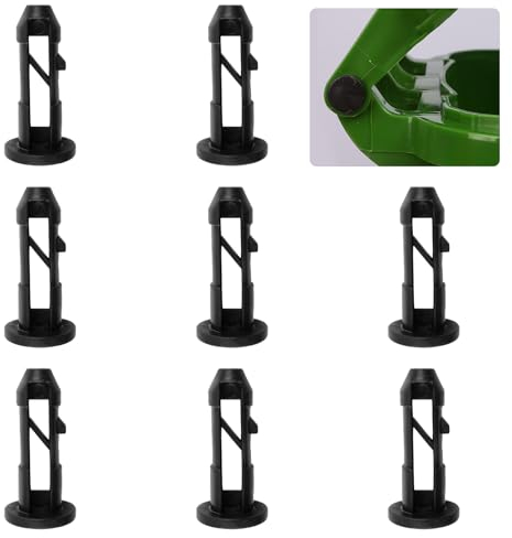 UFURMATE 4 Pairs Wheelie Bin Lid Hinge Pins, Plastic Wheelie Container Lid Hinge Pins for Home and Commercial Wheelie Bin