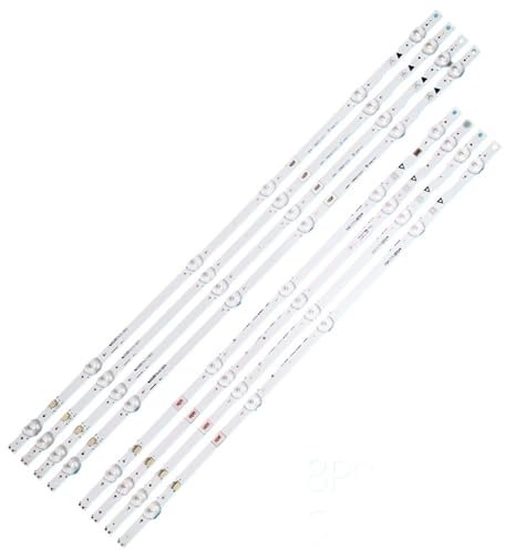 1st = 8 Pezzi Barra di retroilluminazione a LED Compatibile for TV da 55 Pollici UDULEDLXT006 UDULEDLXT005 55W5S1P 55W6S1P LB55084 LG INNOTEK 55INCH FUNAIA/B Type Rev.