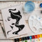 Schablone Frauenkopf Silhouette v16 Design Stencil DIY Airbrush Muster Wandgestaltung Sprühschablone 21 x 29 cm