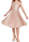 GRACE KARIN Kinder Kleid Mädchen Plissee Kleid Festzug Glitzer Kleid Mädchen Schleife Kinderkleid 7-8 Jahre/Roségold -1