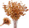 Snail Garden 2 Paquets 780 Tiges d'Eucalyptus Artificiel,Tiges Artificielles Feuilles d'automne,Bouquet d'Eucalyptus Artificiel Fausse Verdure pour Décorations d'automne