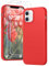 PuyaTeya 3 in 1 Hülle für iPhone 12/12 pro, mit 2 Stück 9H Panzerglas Premium Liquid Silikon Hülle, mit 4-Layer stoßfesteabriebfestes, Soft Mikrofaserfutter hülle für iPhone 12/12 pro(Rot)