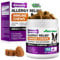 Dog Allergy Relief,Itchy Dog Skin Relief Chews,Allergy Relief Immune Chews,Stop Excessive Itching, Redness, Scratching, And Paw Chewing And Relieve Seasonal Allergies