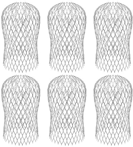 XHYASD 6 Piezas Rejilla Desague Jardin, Aluminio Filtros para Canalones y Bajantes, Sumidero de Terraza para Filtrar Hojas, Ramas, Frutas, Musgo, Barro