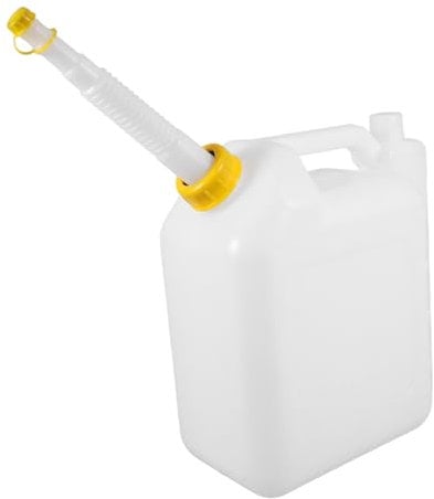 VANZACK 2 Stroke Oil Mixing Bottle Convenient Spout ABS Plastic Engine Mixing Container for Chainsaws Lawn Mowers Hedge Trimmers Accurate Measuring Dispenser 4L Capacity
