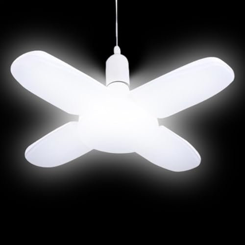 Adjustable Ceiling Lights, Barn Ceiling Lights, Folding Light Panels, Utility Room Ceiling Lamp, LED Garage Lighting, Home Ceiling Lamp, Energy-Efficient LED Light for Basement, Barn, Utility Room