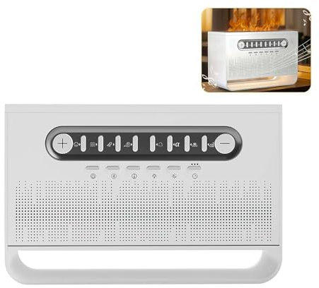 Humidificadores para dormitorio, máquina de sonido con ruido blanco, aromaterapia de aceites esenciales, humidificador de aire multifuncional con Bluetooth y temporizador, difusores de aceites