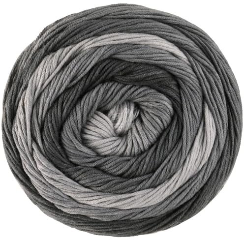 LANA GROSSA Gomitolo Tono | Wolle in dezenten Ton- in-Ton Farbverlauf in fruchtigen Farben | Handstrickgarn aus 100% Baumwolle (Bio) |100g Wolle zum Stricken & Häkeln | 360m Garn FB 1040