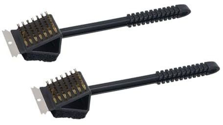 JUMPLAWN 2stücke Grillbürste Grillreinigungsbürste Kunststoffbürste Grillpinsel Bürstenschrubber Für Außen Und Küchenreinigung