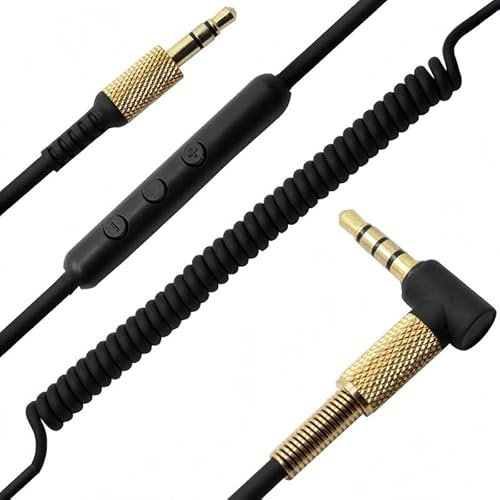 Titistpy Replacement Headphone Cable Compatible for Marshall Monitor On Ear Pro Headphones with Mic